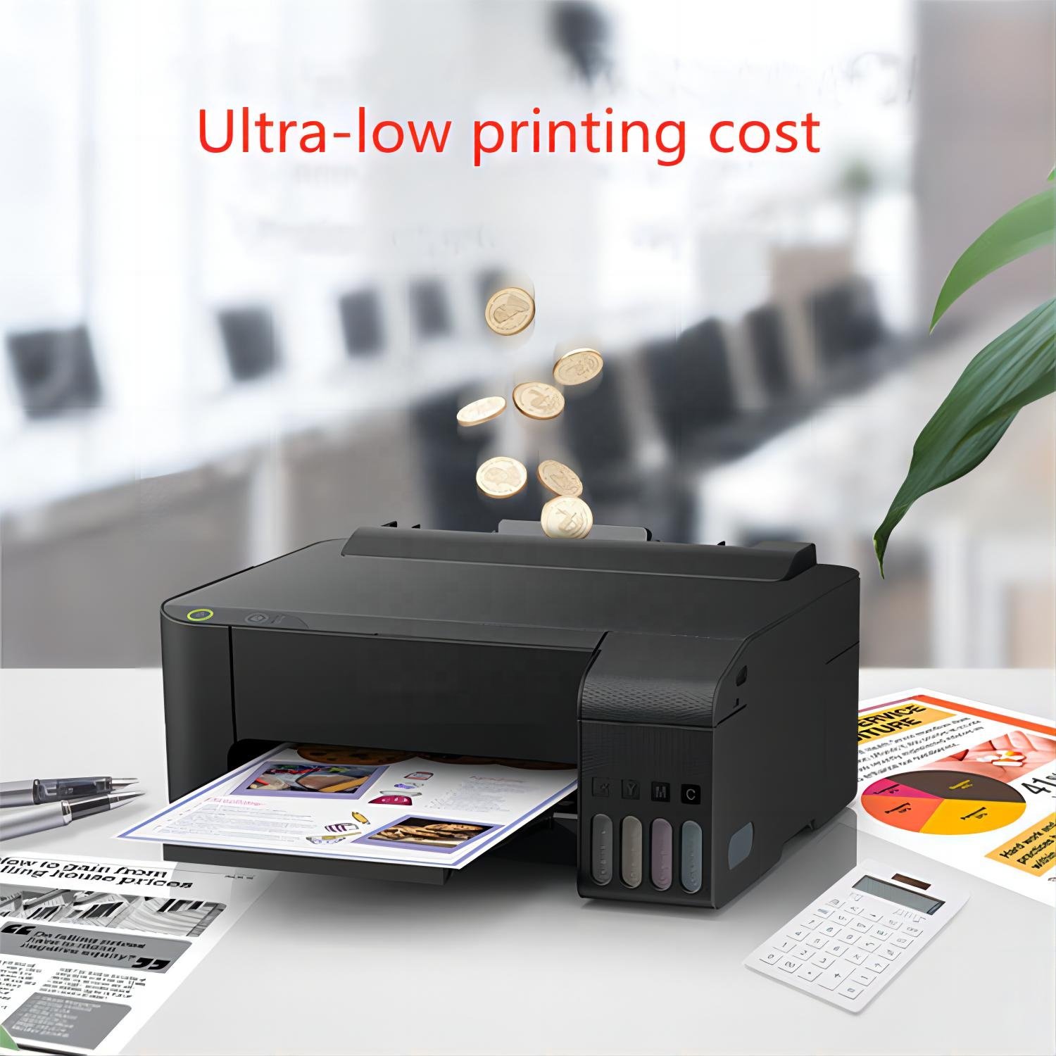A4 Inkjet Printer with 4 color Dye sublimation L1118 Upgraded to L1218