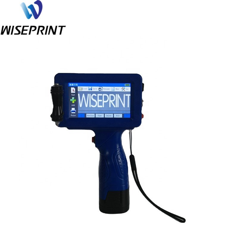 WisePrint 25.4mm mini tij label handheld portable date code expiry date smart inkjet printer sensor stand 100mm