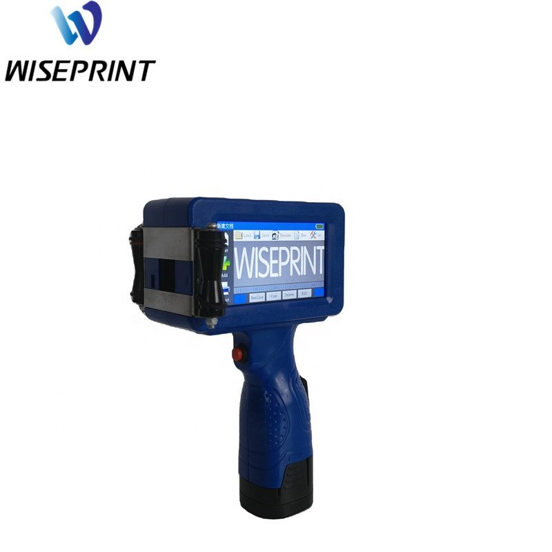 WisePrint 25.4mm mini tij label handheld portable date code expiry date smart inkjet printer sensor stand 100mm