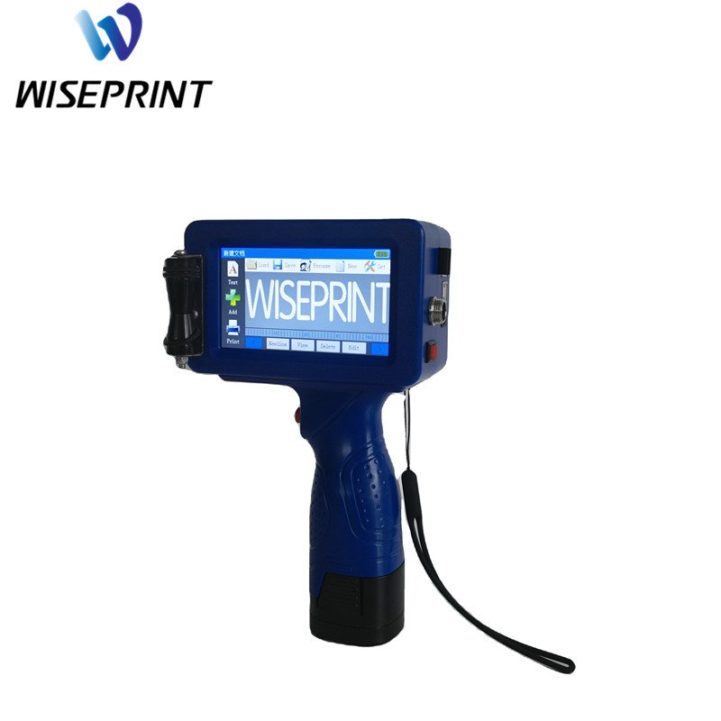 WisePrint 25.4mm mini tij label handheld portable date code expiry date smart inkjet printer sensor stand 100mm
