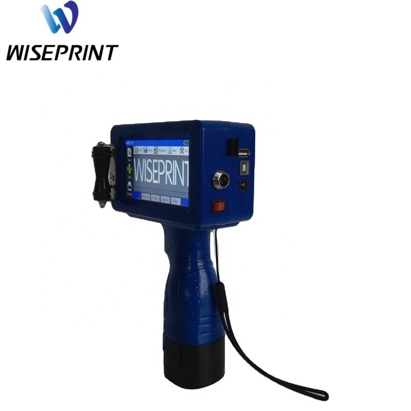 WisePrint 25.4mm mini tij label handheld portable date code expiry date smart inkjet printer sensor stand 100mm