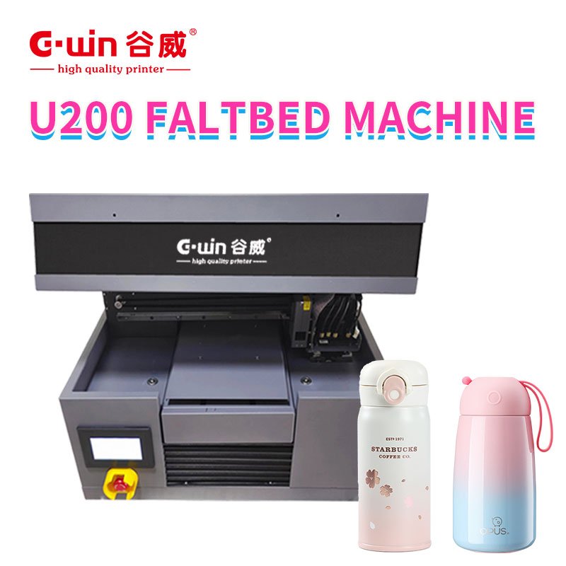 GWIN A4 UV Automatic Digital Inkjet Printer XP600 Printhead 300mm Flatbed Multi-Color A3 Dimension Phone Case Printing New Epson