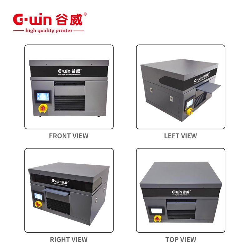 GWIN A4 UV Automatic Digital Inkjet Printer XP600 Printhead 300mm Flatbed Multi-Color A3 Dimension Phone Case Printing New Epson