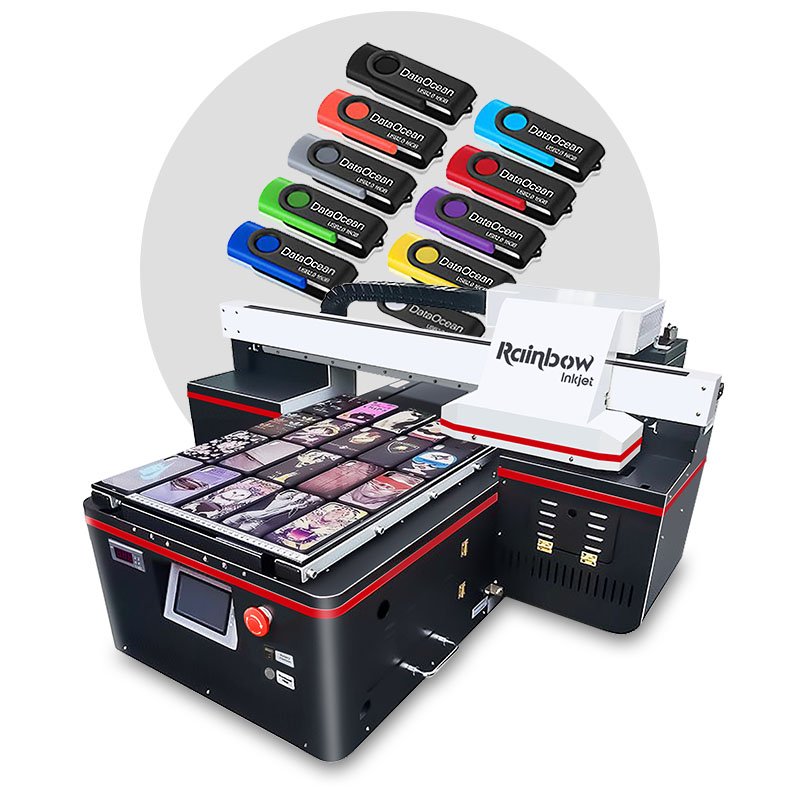 A3 uv flatbed printer RB-4030 Pro UV Flatbed Printer Machine available in Acrylic PP Metal Wood Stone Rotary material