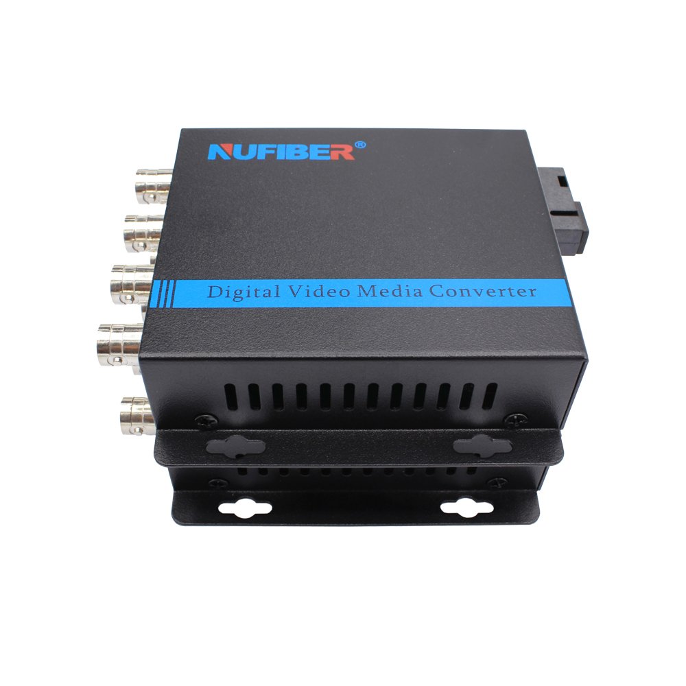 Analog Fiber Video Converter 4 Video with RS485 Data FC Simplex 1310/1550nm FC SC ST Fiber Optic Video Converter