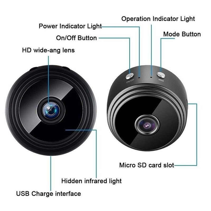 A9 WiFi Camera 1080p HD Micro Wireless Mini Camera Video Surveillance IP Camera