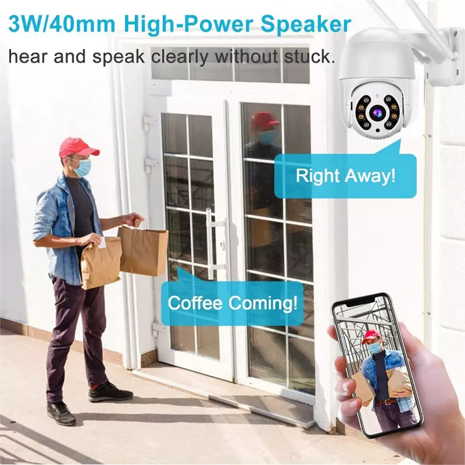 Outdoor Human Detection Smart Wireless HD 4MP Full Color Night Vision Icsee Robot Outdoor Ip Wifi Cctv PTZ Security Camera