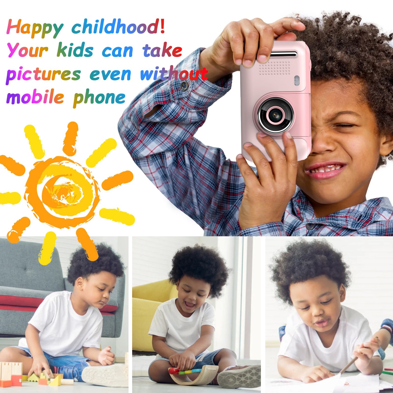 High-end Technology Manufacturing Children Video Camera Mini Gift Kids Cartoon Toys Camera