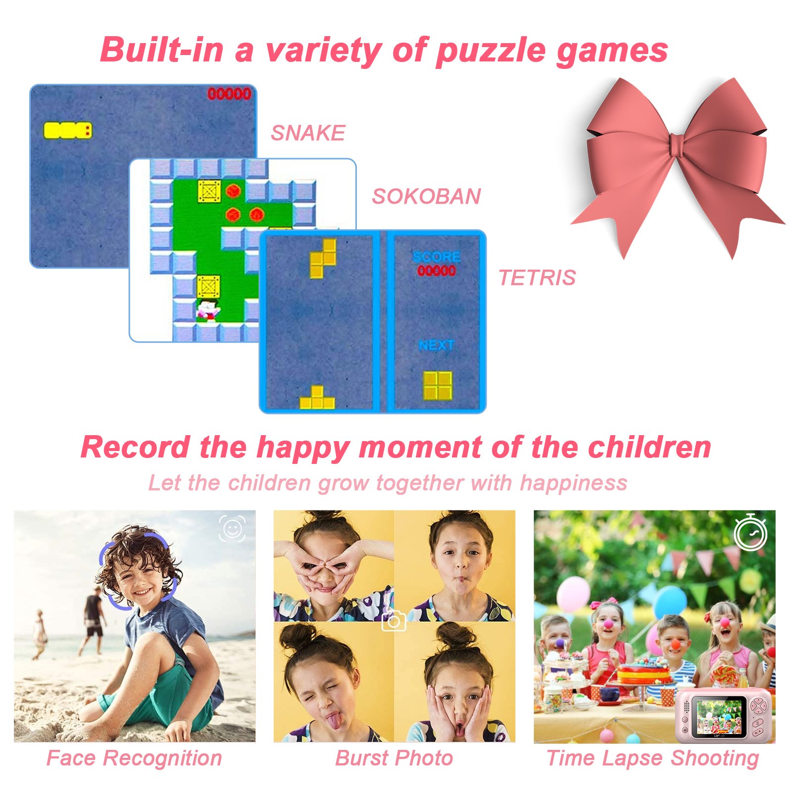 High-end Technology Manufacturing Children Video Camera Mini Gift Kids Cartoon Toys Camera