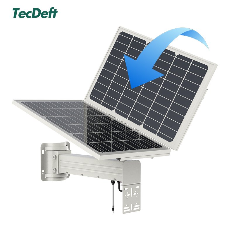 TecDeft Three Lens 4G Cctv Camera 12mp Bullet Wifi Security Solar System With Full Night Vision Auto Tracking Outdoor Camera
