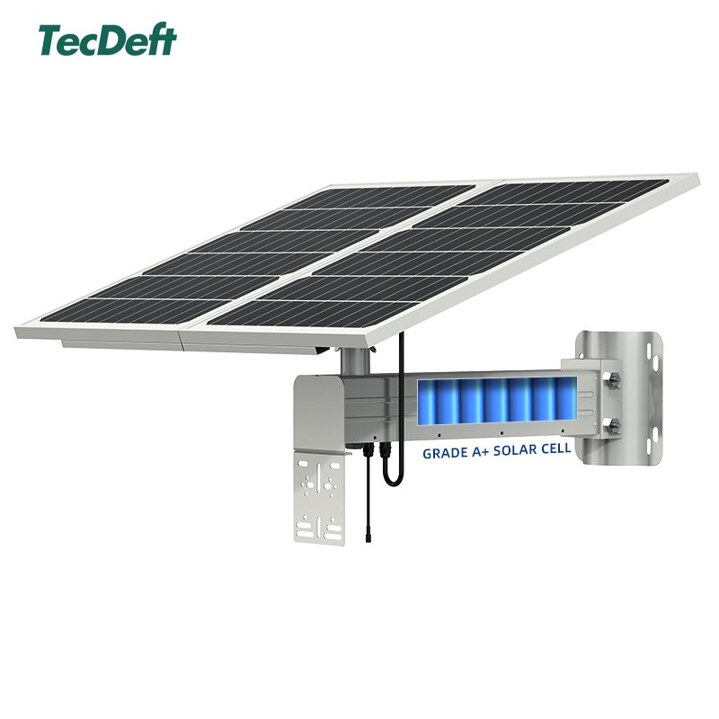 TecDeft Three Lens 4G Cctv Camera 12mp Bullet Wifi Security Solar System With Full Night Vision Auto Tracking Outdoor Camera