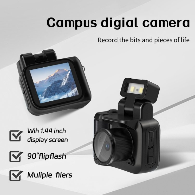 Mini Camera 1080P HD Digital Camera with Screen Portable Retro Travel Vlog Student Small Camcorder