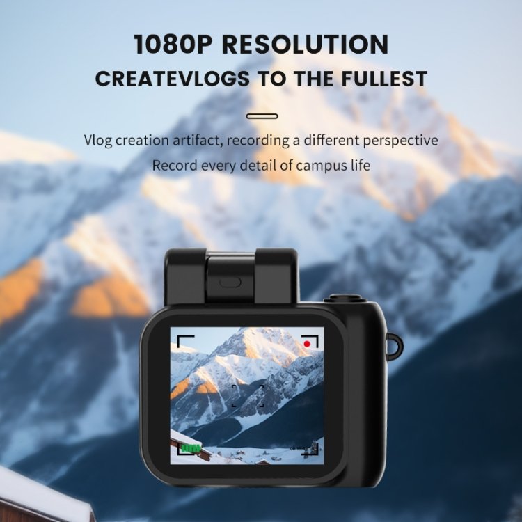 Mini Camera 1080P HD Digital Camera with Screen Portable Retro Travel Vlog Student Small Camcorder