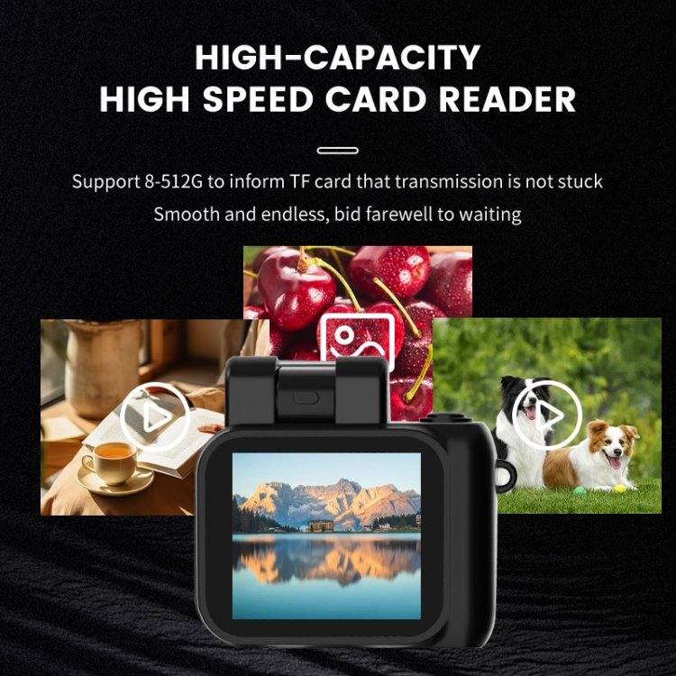 Mini Camera 1080P HD Digital Camera with Screen Portable Retro Travel Vlog Student Small Camcorder