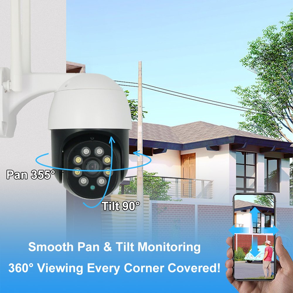 TUYA 5MP high quality outdoor ptz security cctv camera motion detection 5MP hd ip camera dome ptz