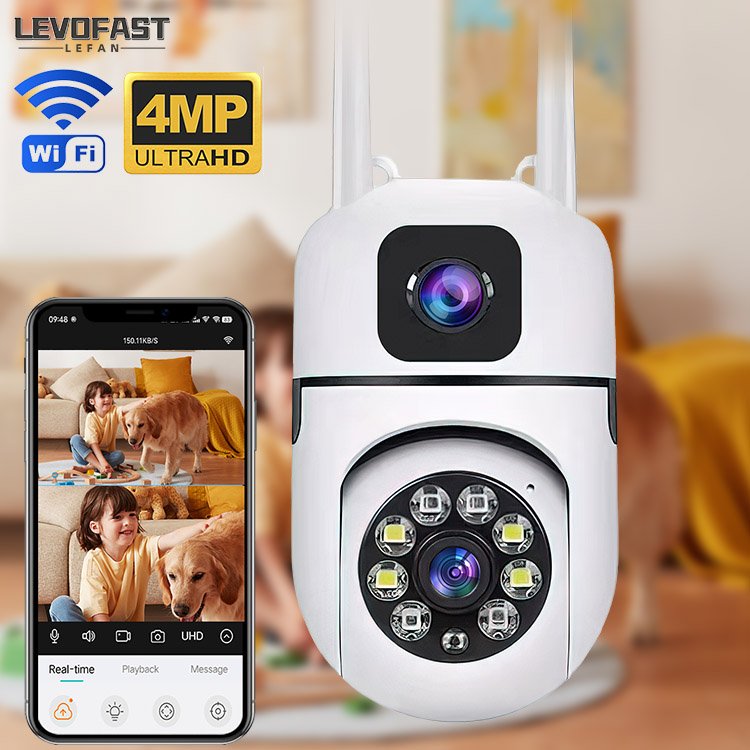 New V380 Pro Dual Lens Security CCTV Network Camera Motion Detection 2MP/4MP WIFI Indoor Camera