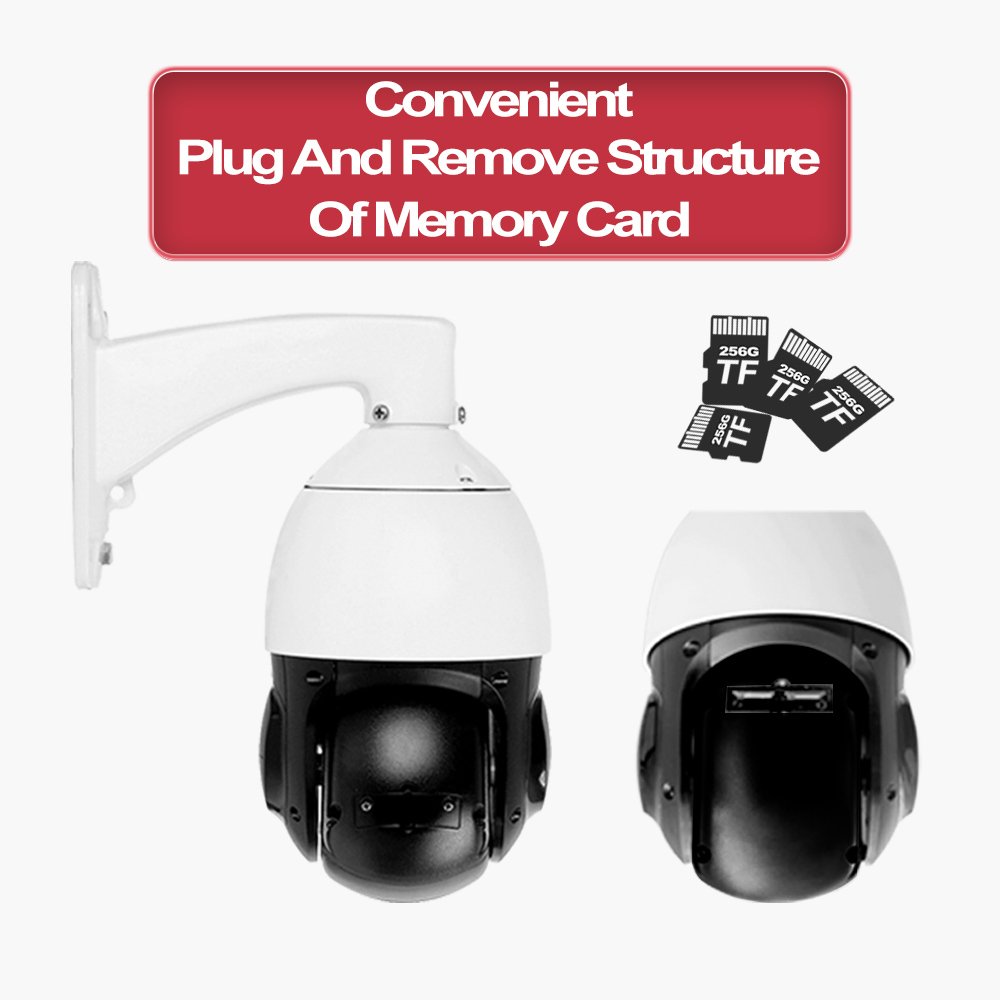 Full Color Night Vision POE IP IR Two Way Audio Long Range PTZ Camera Auto Tracking PTZ POE Human Counting Camera