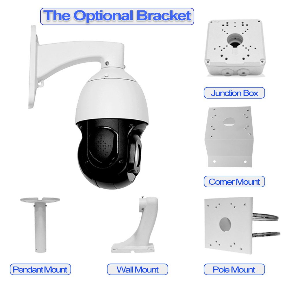 Full Color Night Vision POE IP IR Two Way Audio Long Range PTZ Camera Auto Tracking PTZ POE Human Counting Camera