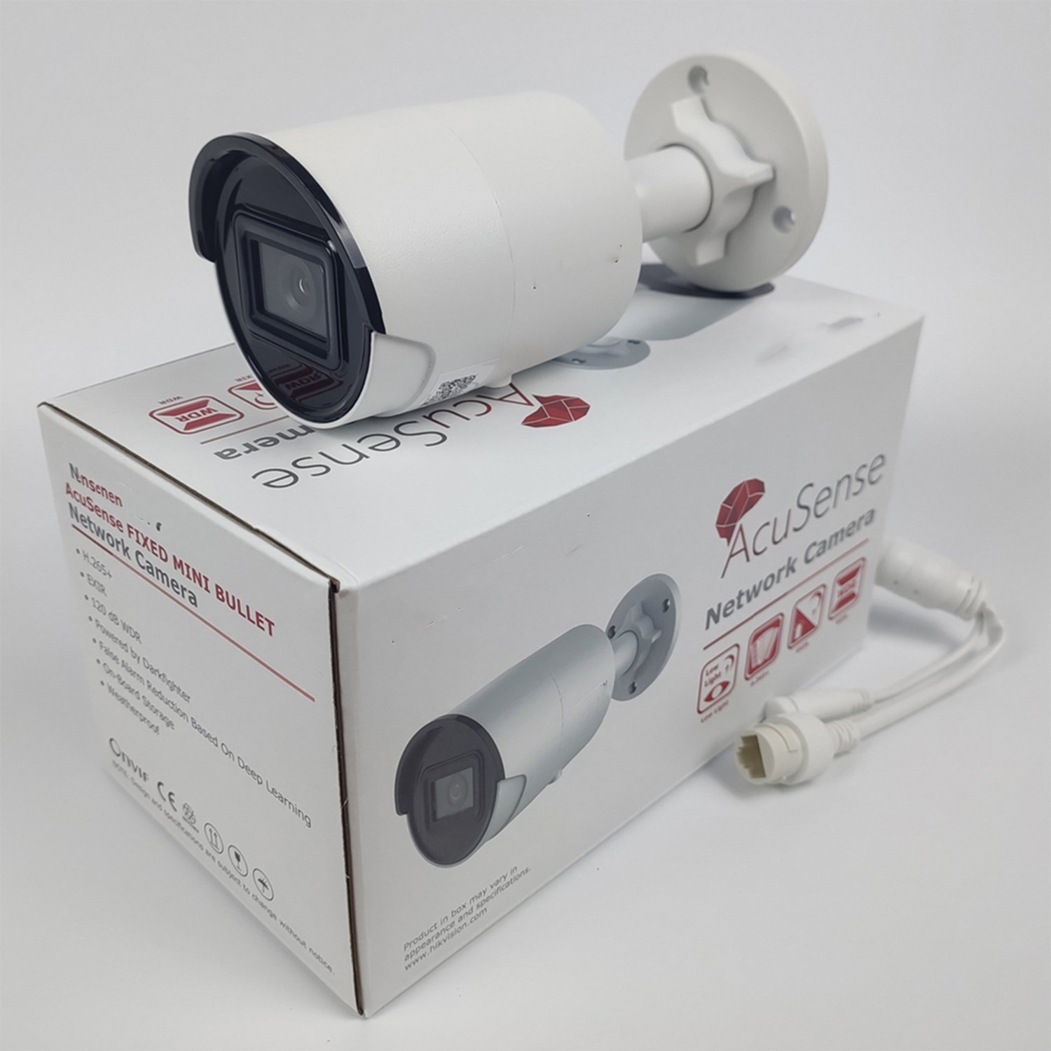 DS-2CD3086G2H-LIU/SL 8 MP AcuSense Strobe Light and Audible Warning Fixed Mini Network Camera English in Stock Fast Delivery