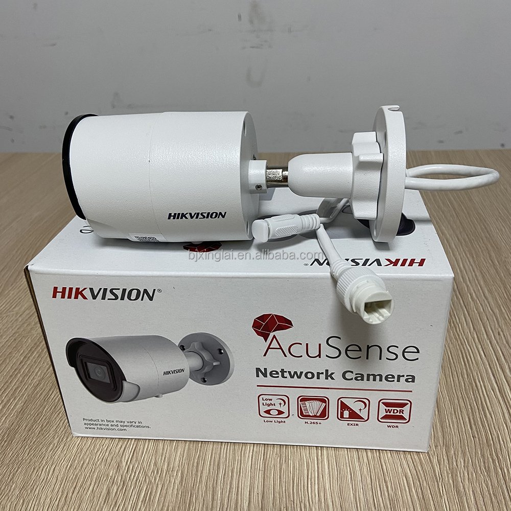 4K Mini Bullet Network Camera DS-2CD2086G2-IU Built-in Mic DarkFighter Technology Hik 8MP IP Camera