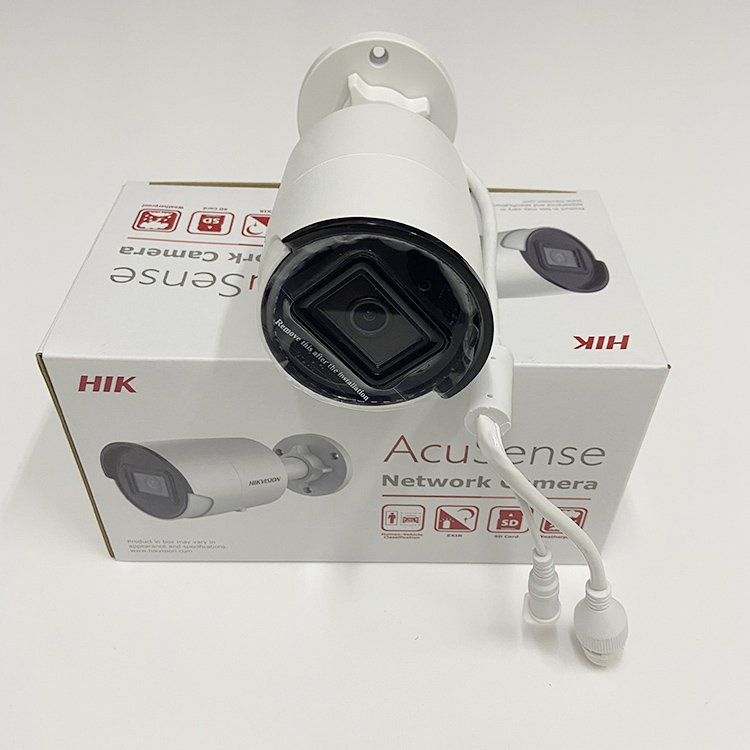 4K Mini Bullet Network Camera DS-2CD2086G2-IU Built-in Mic DarkFighter Technology Hik 8MP IP Camera