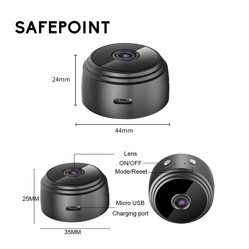 SAFEPOINT HSC004 High Quality Wireless Portable Home Security NIGHT VISION A9 Wifi Mini Camera