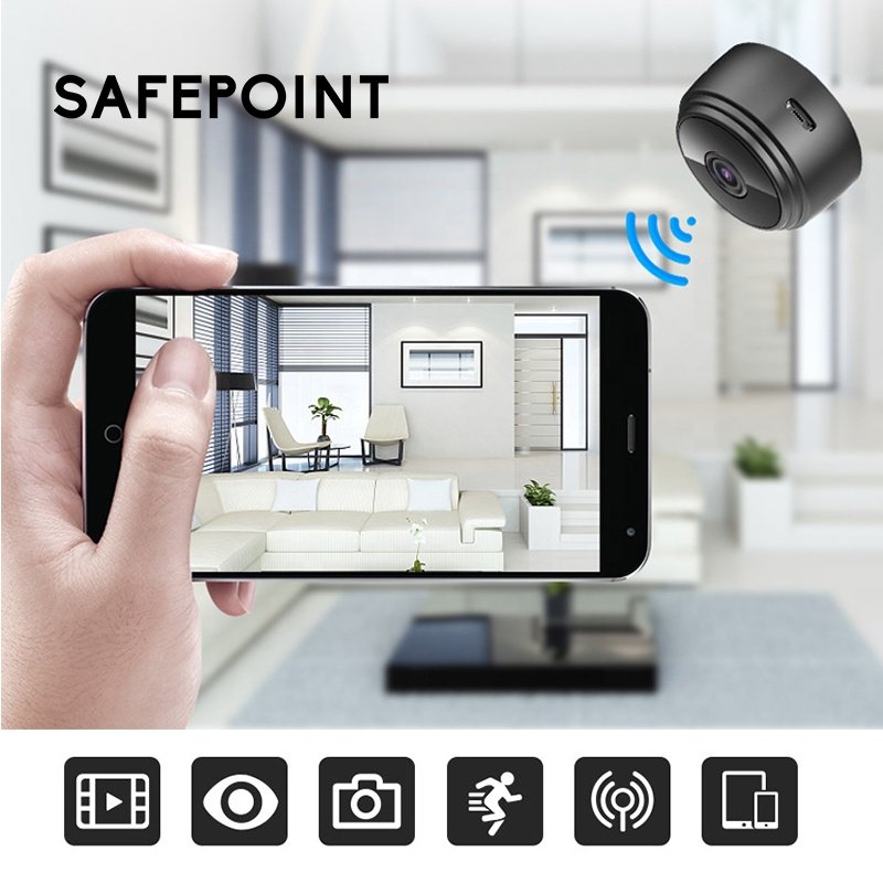 SAFEPOINT HSC004 High Quality Wireless Portable Home Security NIGHT VISION A9 Wifi Mini Camera