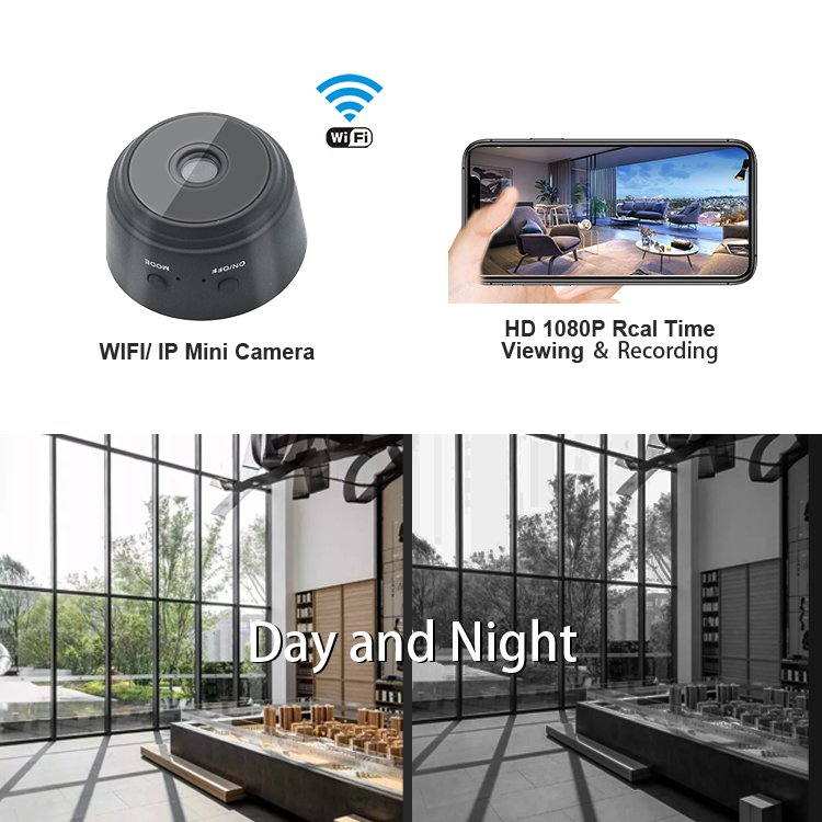 Hot selling wholesale Mini A9 night vision APP controls remote recording Wifi mini digital camera camera for real-time viewing