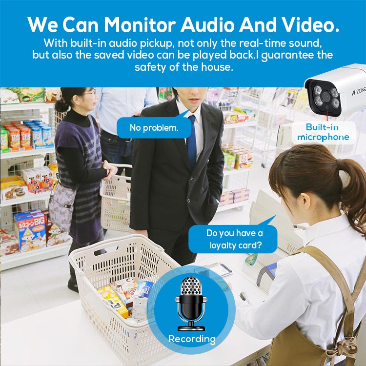 WESECUU China factory security cameras system POE IP network camera CCTV camera 5MP outdoor indoor
