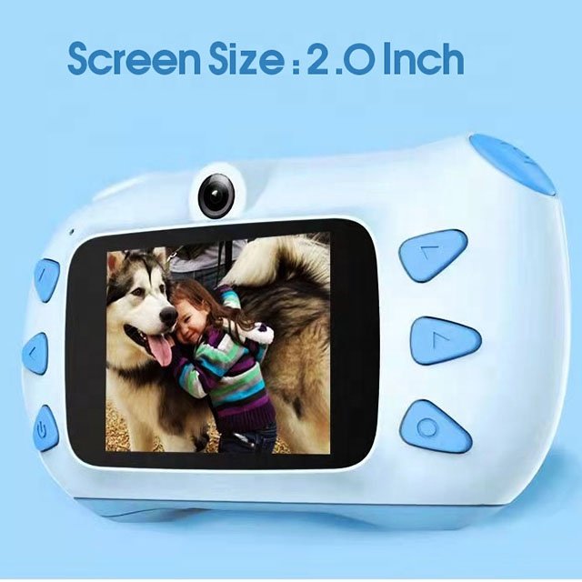 Kids Digital Camera Educational Toys Outdoor Photography Video 2.0" HD Screen Mini Camera for Child Birthday Gift