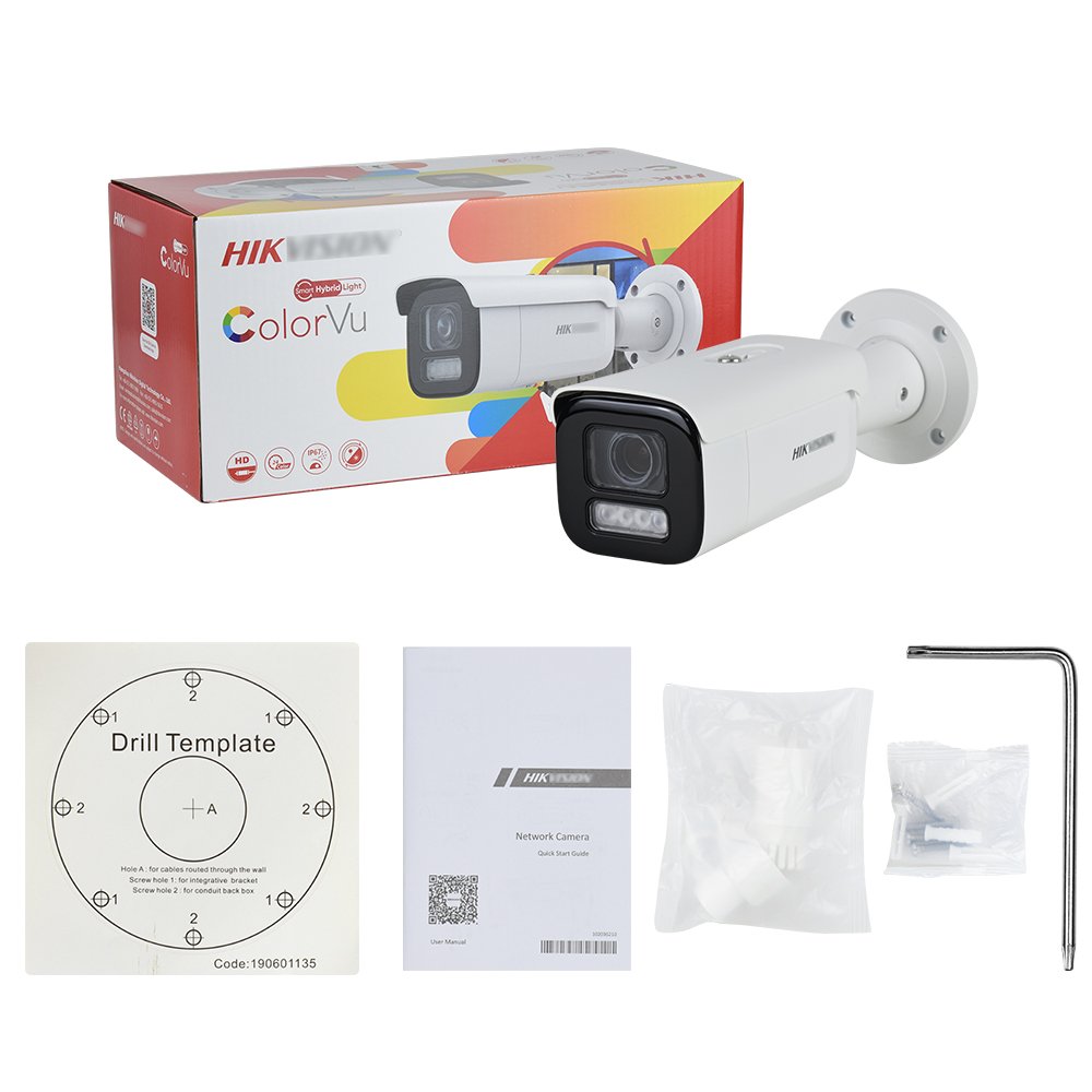 Official hikvison 4mp bullet network camera DS-2CD2T67G2H-LISU/SL security colorvu ip survailence camera for home
