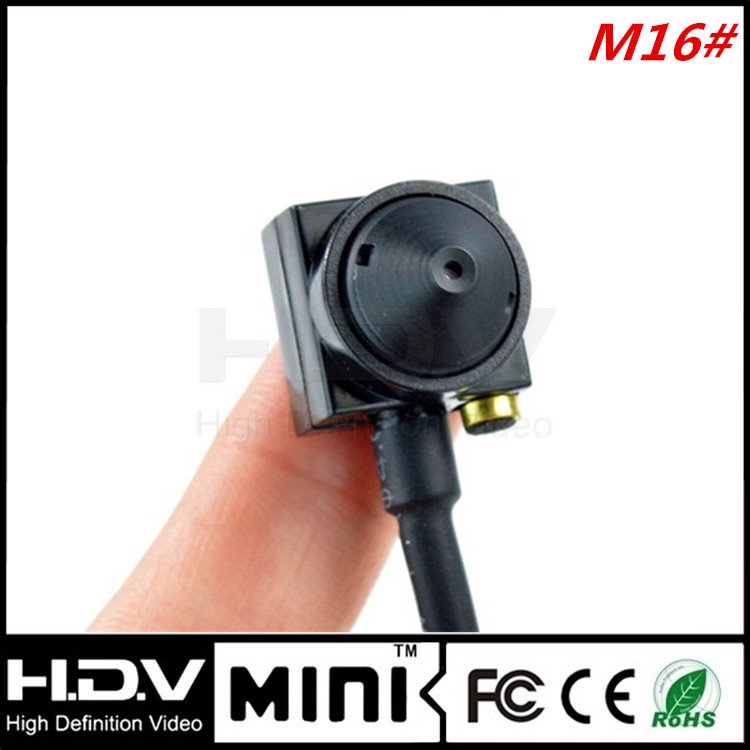 Mini Square 16*16mm HD Ex-view CMOS, 3.7mm Pinhole/Botton/Screw Lens Audio Camera 16x16mm AHD Analog Webcam microphone