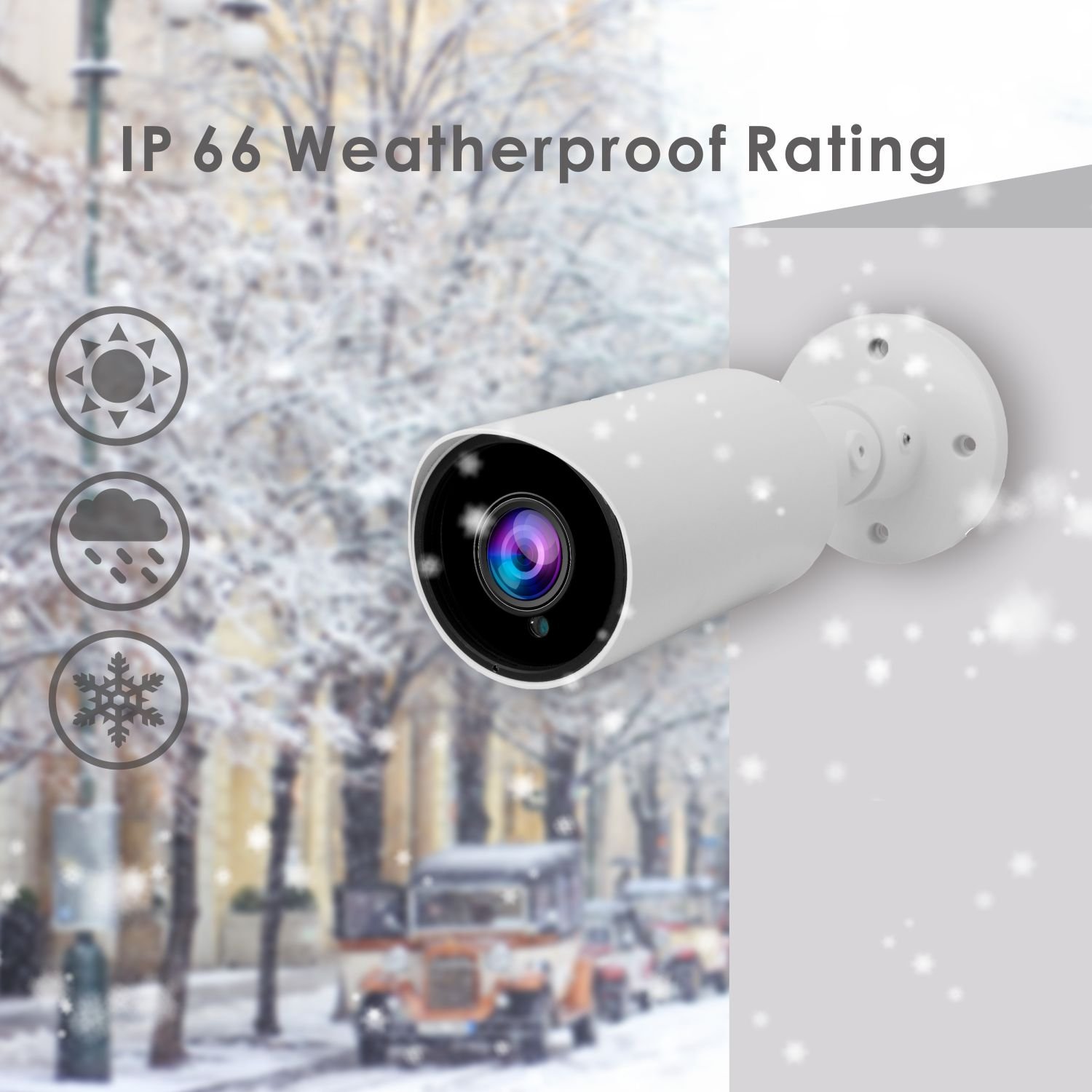 5X Motor Lens IR 30m 8MP 4in1 Sony IMX415 Network Camera Waterproof HD 4K Outdoor Analog CCTV Camera