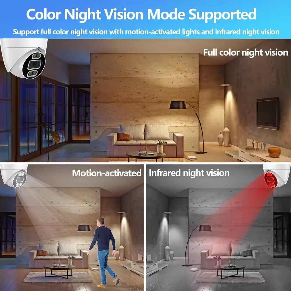 Jianvision indoor full metal dome color night vision 8mp POE 4k HD surveillance & ip cctv network security cameras