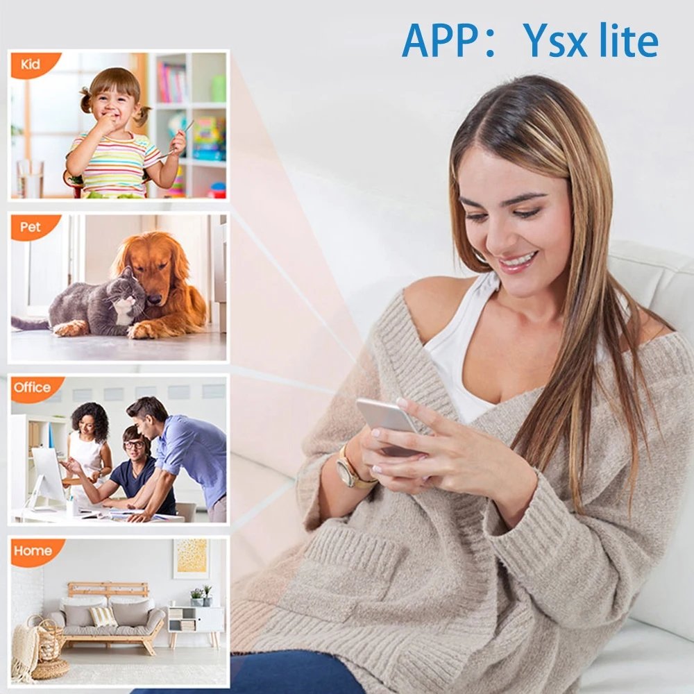 X5 Mini IP Camera Security Wireless 1080P Clear Night Vision Lightweight Home Office Portable Surveillance Camera