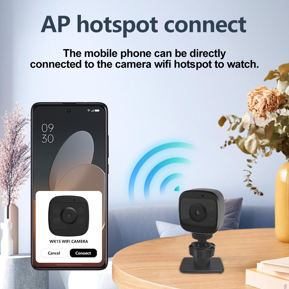 Wireless Recorder Baby Monitor Indoor Safety WiFi Camera HD Night Vision Video Mini Camera