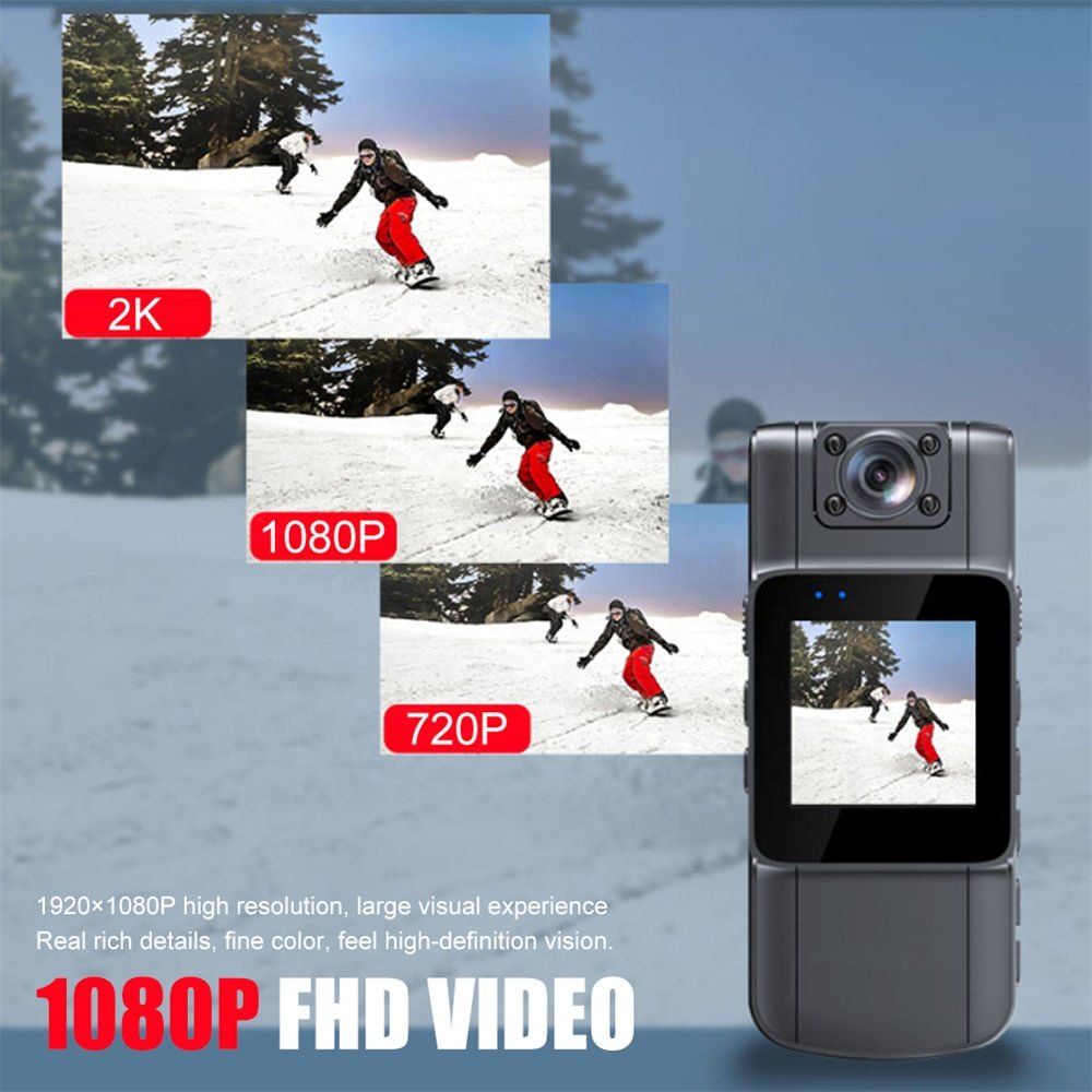 L11 2K HD WIFI Body Camera Outdoor Law Enforcement Camcorder mini dv camera IP65 Waterproof Night Vision 180 Rotate Recorder