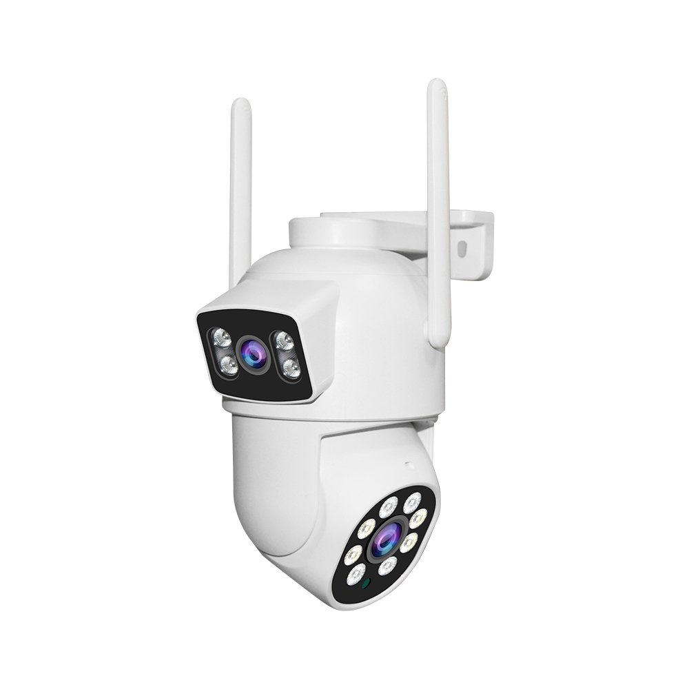 Factory Dual Lens WIFI PTZ Camera De Seguranca Wireless 6MP Auto Tracking Motion Alarm TF Card Recording USB CCTV Home Camera