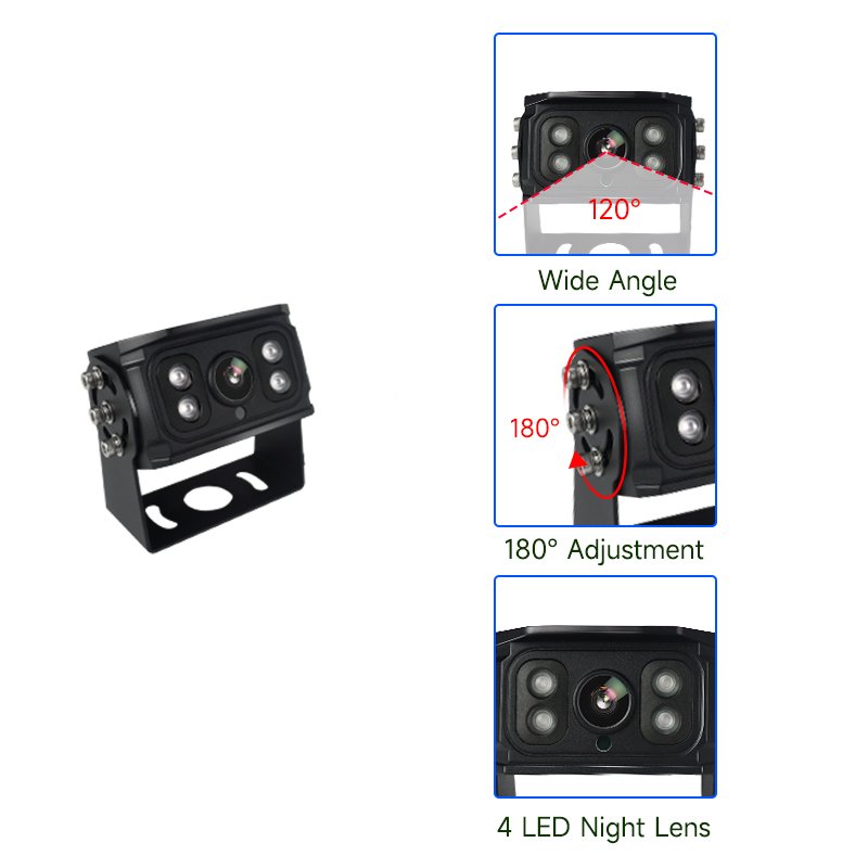 7 inch AHD BSD analog wireless car reverse camera system