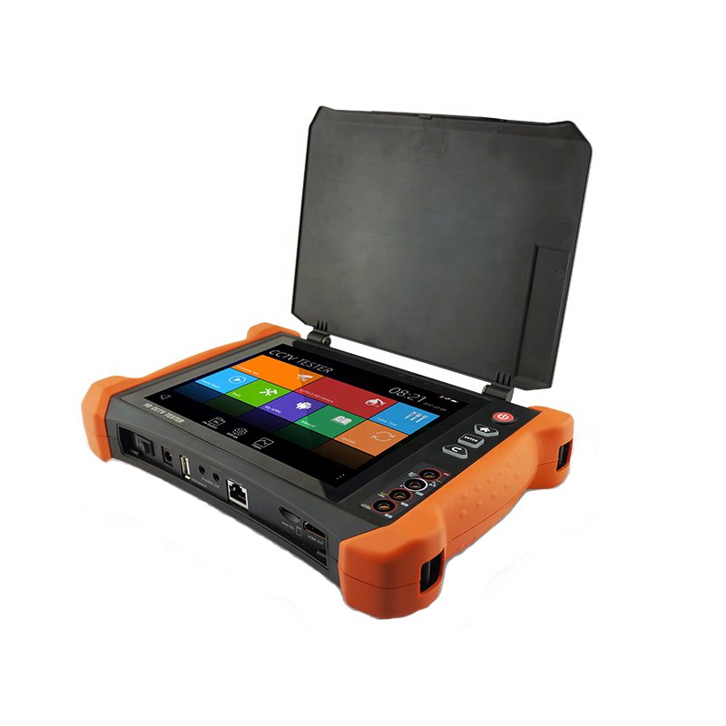 8 Inch Touch Screen Cctv Tester IP,CVI,TVI,CVBS,AHD Camera Tester 2048*1536 Resolution 5 in 1 H.265/H.264, 4K
