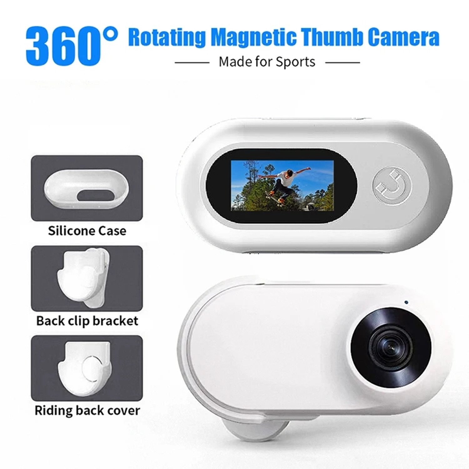 Wholesale mini cameras Pet Sports cat collar with video camera Outdoor Headworn Magnetic Thumb Travel Anti Shake mini cameras