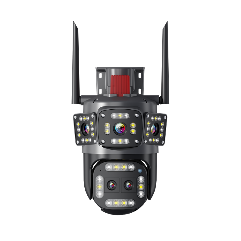 4K Hopeway Camera WIFI IP Camera 4 lens stereo panoramic images automatically track wireless network CCTV PTZ camera