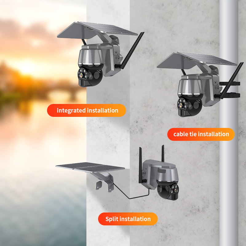 VESAFE Q7 Solar Network Camera PTZ Wifi 4G SIM Card 4MP HD APP Wireless Remote Guard Microphone Surveillance Security IP Cameras