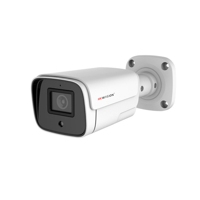 HKWASION2MP HD PoE IP Camera Lens 8MM Outdoor Home Security Camera with Night Vision, Metal Appearance, with Audio