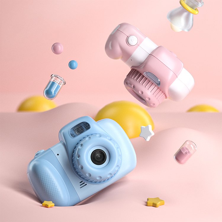 2022 Hot Sell Timer Shooting Continuous Shooting Pink Mini Digital Camera For Kids
