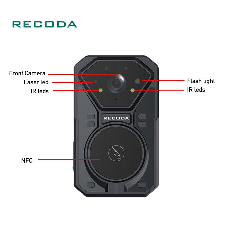 2022 Android body worn Camera IP68 IR 4G GPS WIFI Body Worn Camera With Face Recognition 10 hour recording