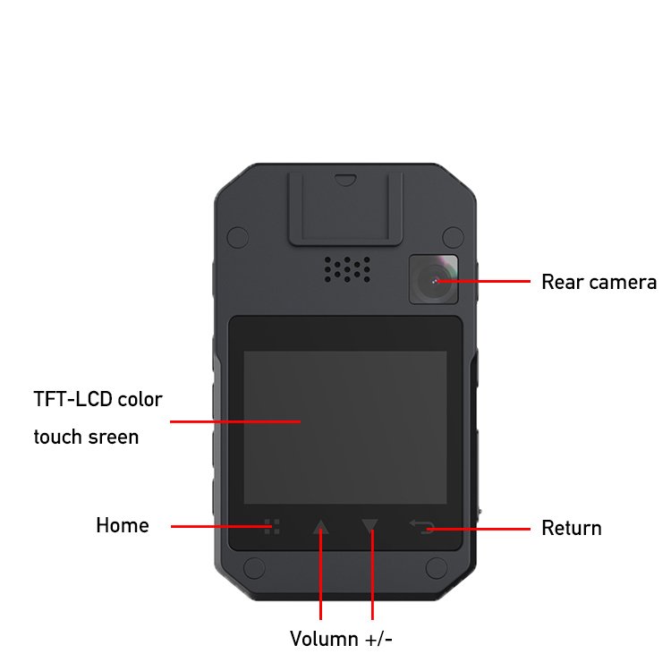 2022 Android body worn Camera IP68 IR 4G GPS WIFI Body Worn Camera With Face Recognition 10 hour recording