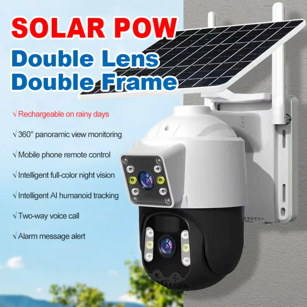 4G V360PRO solar camera outdoor SIM card solar closed circuit TV PTZ camera 1080P Wireless Solar Security Battery Power