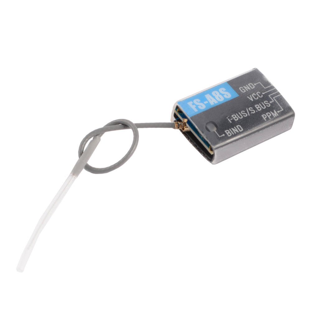 FPV Receiving Flysky FS-A8S 2.4G 8CH Mini Receiver PPM i-BUS SBUS Output For Rc Airplane Compatible with FS-i4 FS-i6 FS-i6S