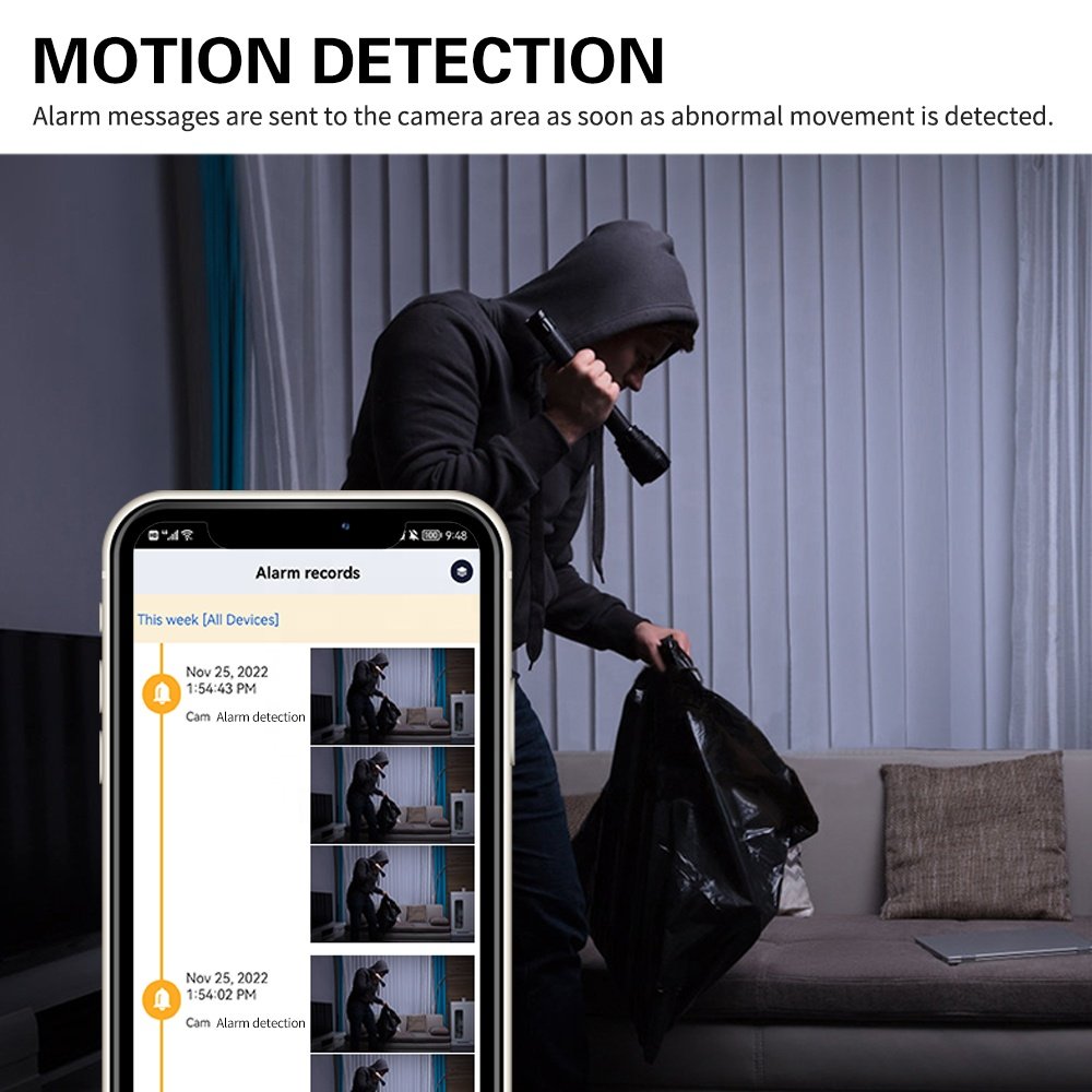 Mini Camera 4K HD Surveillance Camera Live Transmission Mobile Phone App for Indoor